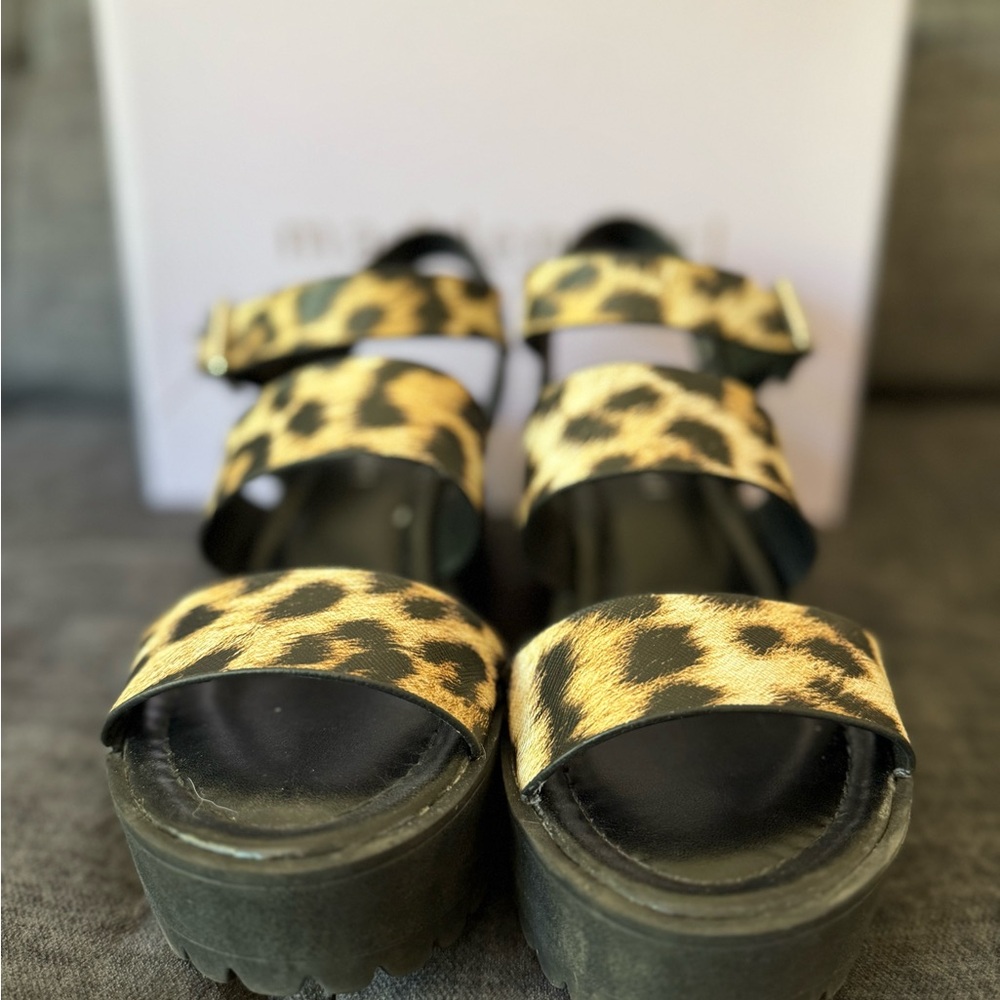 Madden Girl Leopard Print Sandals